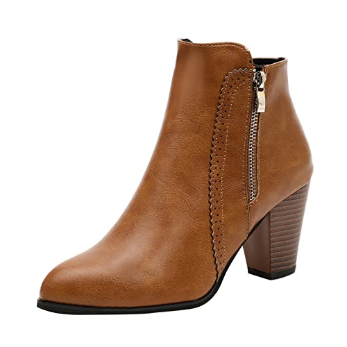 Stiefeletten Damen Mit Absatz - Leder Cowboy Boots Stiefeletten Winterschuhe Gefüttert Thermostiefel Klassische niedriger Absatz Unisex-Country-Western-Stiefel Fahrrad rutschfeste Gartenstiefel Stiefeletten Damen Mit Absatz - Leder Cowboy Boots Stiefeletten Winterschuhe Gefüttert Thermostiefel Klassische niedriger Absatz Unisex-Country-Western-Stiefel Fahrrad rutschfeste Gartenstiefel von Generic