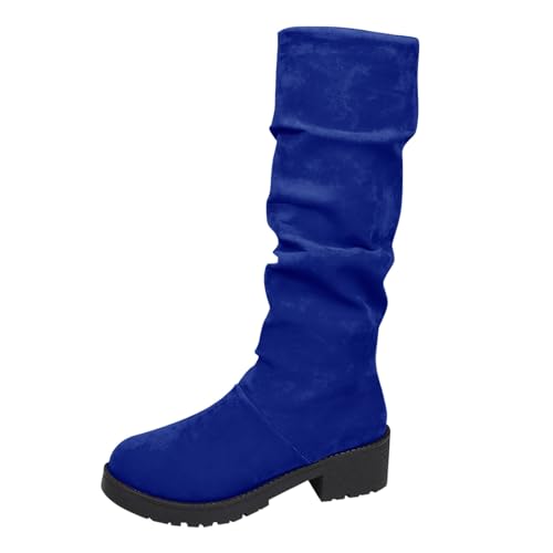 Stiefeletten Damen Schwarz Cowboy Boots Elegant Herbst Stiefel Bequem Outdoor Halbschuhe Elegant Winterstiefel Wildleder Cowboy Stiefeletten Festival Stiefe Schwarz von Generic