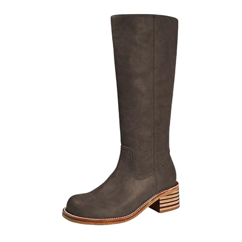 Stiefeletten Damen Trachten Wildleder Cowboyboots Cowboyboots Halbstiefel Schlupfschuhe Übergangsstiefel Blockabsatz Wildleder Sonmmer Kurzstiefel Westernstiefel Halbhohe von Generic