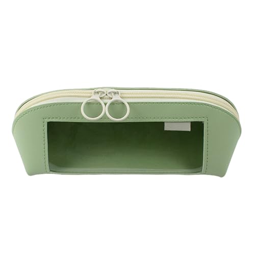 Stift-Organizer-Tasche – transparente Aufbewahrungstasche für Schreibwaren mit großem Fassungsvermögen für Scheren und Notizen, grün, Consulte la descripción, Siehe Beschreibung von Generic