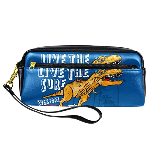 Stiftemappe Dinosaurier-Surfen Federmappe Praktischem Bleistift Tasche Strapazierfähig Federmäppchen Für Student Büro College von Generic