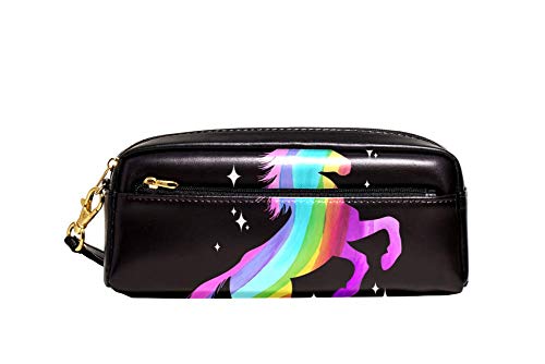 Stiftemappe Regenbogen-Einkorn Stifte-Organizer Große Kapazität Bleistift Tasche Tragbar Bleistift Beutel Für Mädchen Büro Unisex von Generic