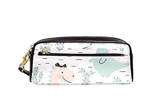 Stiftetasche Griff Dinosaurier Baby Mit Schleife Und Cactus Federtasche Große Kapazität Bleistift Beutel Tragbar Stiftetasche Für Schulsachen Erwachsene Unisex von Generic