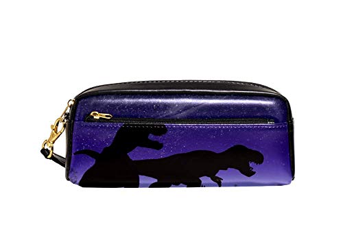 Stiftetasche Griff Dinosaurier-Silhouette In Der Sternennacht Tasche Premium Bleistift Tasche Mit Reißverschluss Mäppchen Für Damen Erwachsener Student von Generic