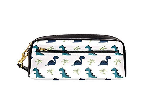 Stiftetasche Griff Dinosaurier Und Palme Federmappe Große Kapazität Pencil Case Mit Reißverschluss Federtasche Für College College-Studenten Erwachsene von Generic