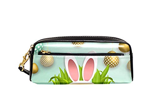 Stiftetasche Griff Frohe Ostern Eier Hasenohren Federmäppchen Praktischem Stifte-Organizer Stylisches Stiftemappe Für Schule Damen Unisex von Generic
