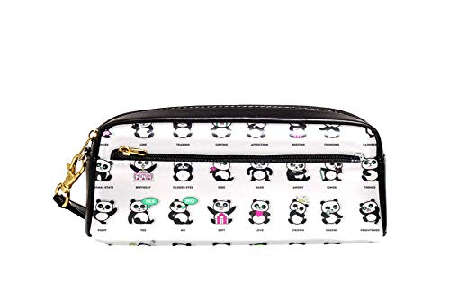 Stiftetasche Griff Niedliches Panda-Muster Bleistift Beutel Mit Reißverschluss Stifthalter Praktischem Federtasche Für Teenager Schule Mädchen von Generic
