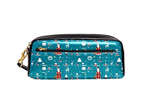 Stiftetasche Griff Weihnachten Weihnachtsmann Rentier Schneeflocke Bleistift Tasche Premium Bleistiftetui Praktischem Federtasche Für Damen Studenten Büro von Generic