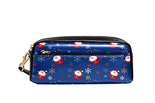 Stiftetasche Griff Weihnachten Weihnachtsmann Schneeflocke Pencil Case Strapazierfähig Stifte-Organizer Mit Reißverschluss Bleistift Tasche Für Teenager Mädchen Erwachsene von Generic