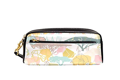 Stifthalter Geometrie Griffe Elefant Dinosaurier Federmäppchen Praktischem Stiftemappe Premium Tasche Für Erwachsene Erwachsener Mädchen von Generic