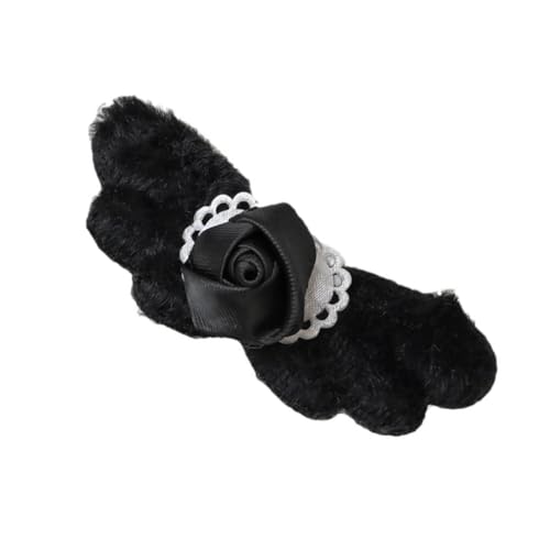 Stilvolle Plüsch-Herz-Rosenflügel-Haar-Accessoire, Haarspange, bequeme Haardekoration, Haarteile für trendige Frauen von Generic