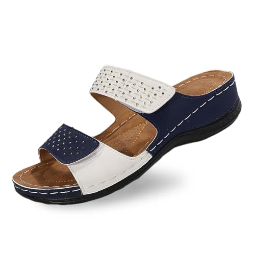 Stilvoller Damen-Slipper mit Strass-Design für den lässigen Alltagslook. Perfekt für -Outfits. Obermaterial aus exquisitem Leder und Keilabsatzkonstruktion. Damen Schuhe Winter Gefüttert von Generic