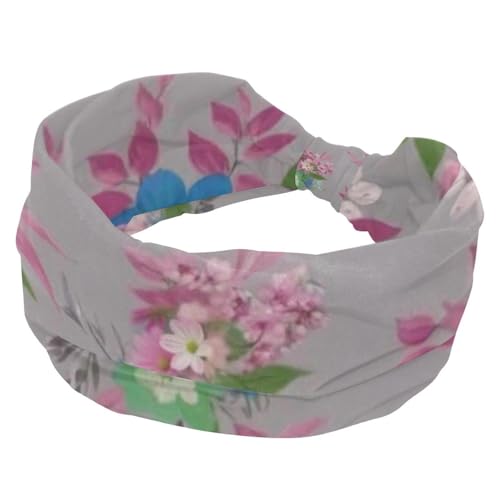 Stirnbänder für Damen, rutschfest, elastisch, Sport-Haarbänder für Damen, weiches Stoff-Stirnband für Workout, Yoga, modisches Haarzubehör, ästhetische Blume, 1 Stück von Generic