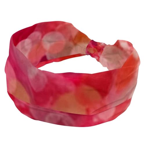 Stirnbänder für Damen, rutschfest, elastisch, Sport-Haarbänder für Damen, weiches Stoff-Stirnband für Workout, Yoga, modisches Haarzubehör, buntes Batikfärben, 1 Stück von Generic