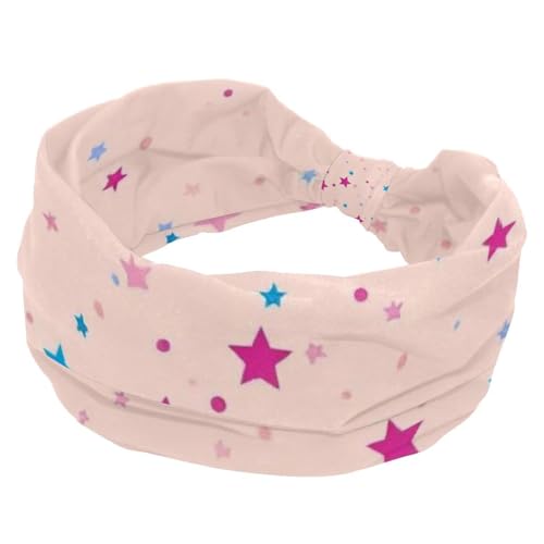 Stirnbänder für Damen, rutschfest, elastisch, Sport-Haarbänder für Damen, weiches Stoff-Stirnband für Workout, Yoga, modisches Haarzubehör, künstlerische Sterne, 1 Stück von Generic