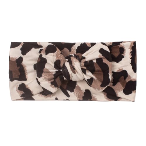 Stirnband Leopardendruck - Weites Leopardenhaarzubehör für Babys, weiche dehnbare Bögen Kopfverpackung | Baby Girl Animal Print Stirnband, Kinderhaarverpackung für den täglichen Gebrauch und Fotografi von Generic