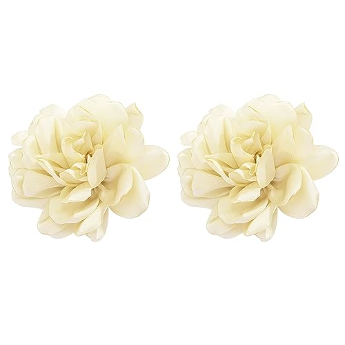 Stoff große Blume übertrieben Schmuck Mode Piercing Ohrringe für Frauen Dame von Generic