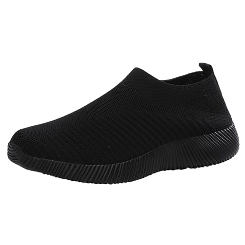 Stoffschuhe Damen Sneaker Laufschuhe Mesh Breathable Lightweight Turnschuhe Cushion Flach Running Training Shoes Leichte Elegante Sportschuhe Fußballschuhe Slip On Sneakers Stoffschuhe Damen Sneaker Laufschuhe Mesh Breathable Lightweight Turnschuhe Cushion Flach Running Training Shoes Leichte Elegante Sportschuhe Fußballschuhe Slip On Sneakers von Generic