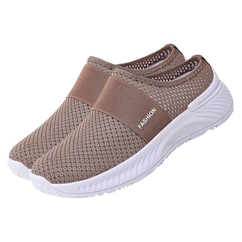 Stoffschuhe Flach Mesh Hausschuhe Sneakers Breite Füße Atmungsaktive Walkingschuhe Weichen Sohlen Sportschuhe rutschfeste Freizeit Trekkingschuhe Stoffschuhe Flach Mesh Hausschuhe Sneakers Breite Füße Atmungsaktive Walkingschuhe Weichen Sohlen Sportschuhe rutschfeste Freizeit Trekkingschuhe von Generic