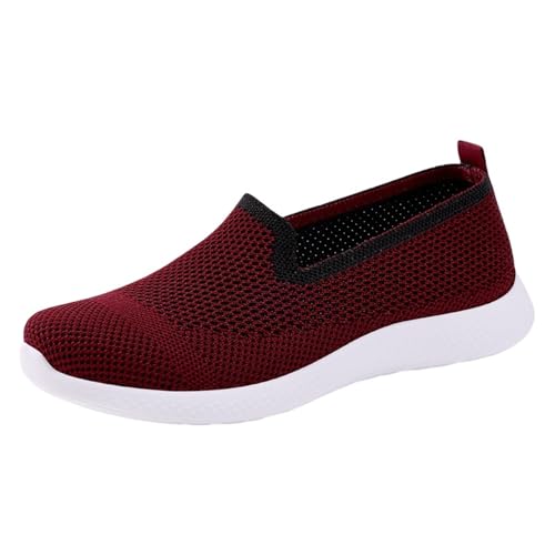 Stoffschuhe Leicht Wanderschuhe Mit Elastischem Elegant Turnschuhe rutschfeste Joggingschuhe Leicht Fitnessschuhe Straßenlaufschuhe Outdoor Sportschuhe von Generic