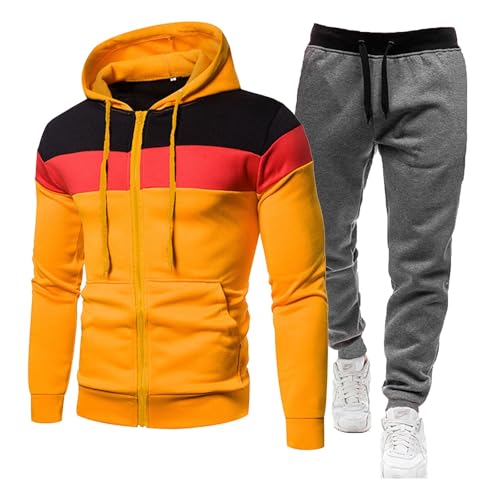 Strand-Outfit für Männer Pyjama Anzug Herren Sport Herren Trainingsanzug Rot Schwarze Herren-Sweatsuits sucht nach Männern Trainingsanzug Herren Oversize Trucker-Jacken-Outfit Partykleidung von Generic