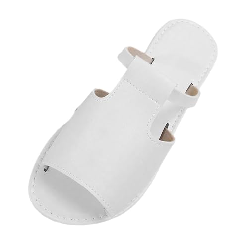 Strandschuhe Damen Sandalen Elegant Flache, Sandalen Damen Flach Braun Schuhe Weich Bequem Freizeitschuhe Aushöhlen Atmungsaktiv Arbeitsschuhe Modisch Outdoorsandalen Einfarbig Trekkingschuhe von Generic