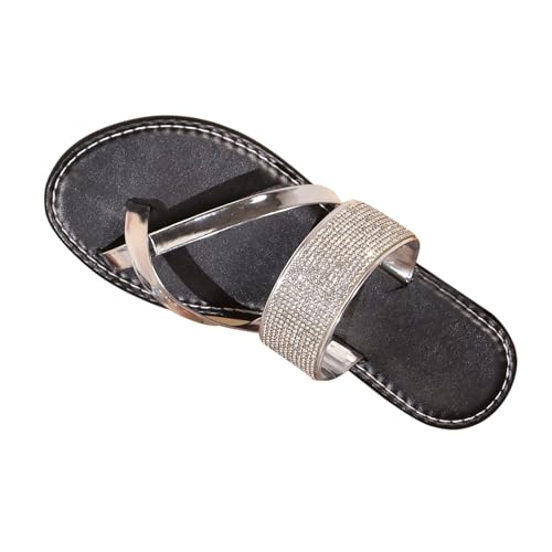 Strandschuhe Damen Sandalen Pantoffeln Outdoor/Indoor, Sandalen Damen Schwarz Flach Trekkingschuhe Einfarbig Abendschuhe Modisch Sommerschuhe Atmungsaktiv Freizeitschuhe Vielseitig Halbschuhe von Generic