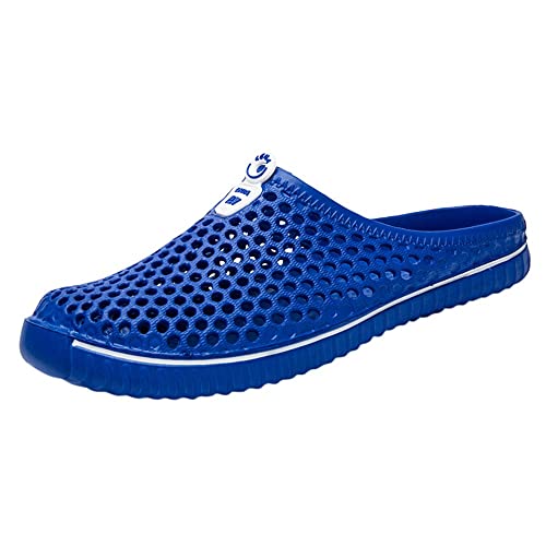 Strandschuhe Flip Paar Flops Schuhe Sandale Herren aus lässig hohlen Unisex Herren Regenschuhe Wasserdichte Leichte Schuhe Herren (Blue, 38) von Generic