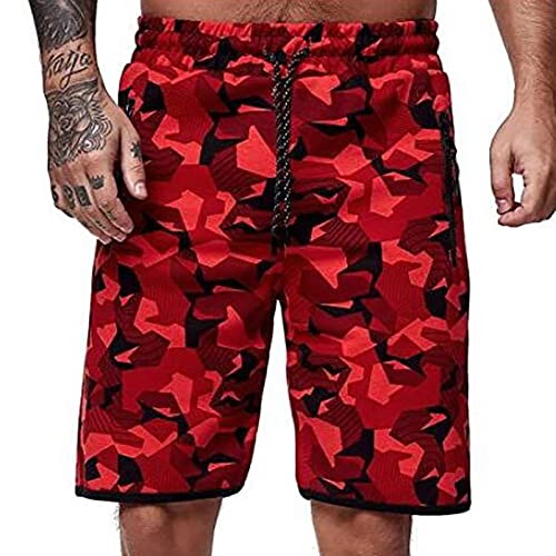 Strandshorts Herren Sport Sommerhose,Badehose Weiss,Badehose Herren L,Kurze Sporthose Mit Reißverschluss,Badehose XXXL,Surfen Strandhose,Shorts Retro,Kurze Sporthose Mit Reißverschluss von Generic