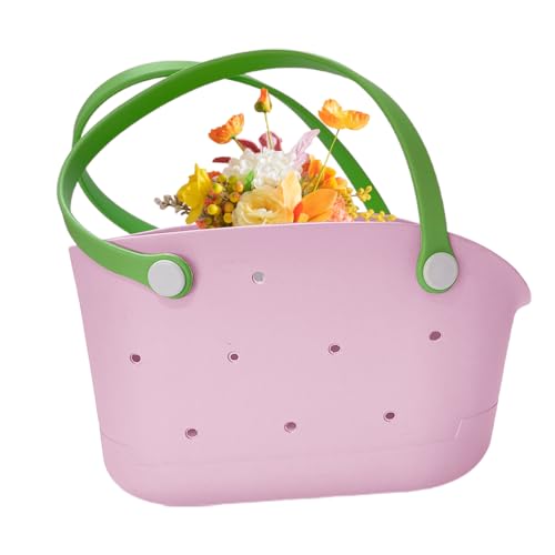 Strandtasche Aus Gummi - Flexible wasserdichte Und Leichte Struktur | Fashion Travel Accessories, Waschbares Outdoor Storage Design, Pool Boot Urlaub Picknick von Generic