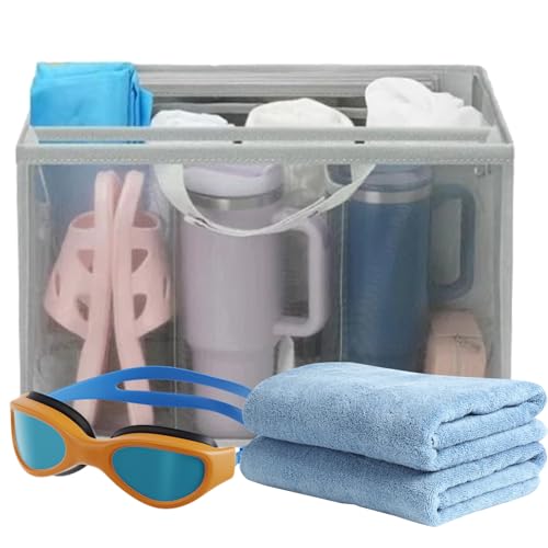 Strandtaschen-Organizer – Strandtaschenteiler – Tote Storage Einsatz mit breiter Trennwand | Zubehör zum Verschließen des leichten Reißverschluss-Organizers, zusammenklappbar von Generic