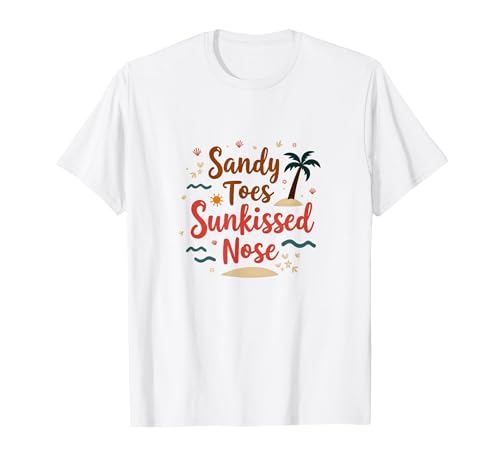 Strandurlaub in Sandy Toes mit Sonnenliegen T-Shirt, Herren, Weiß, XL von Generic