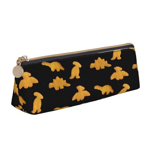 Strapazierfähig Bleistift Beutel Süße Dinosaurier Chicken Nuggets Stifte-Organizer Praktischem Bleistifttasche für Student Jungen Kinder von Generic