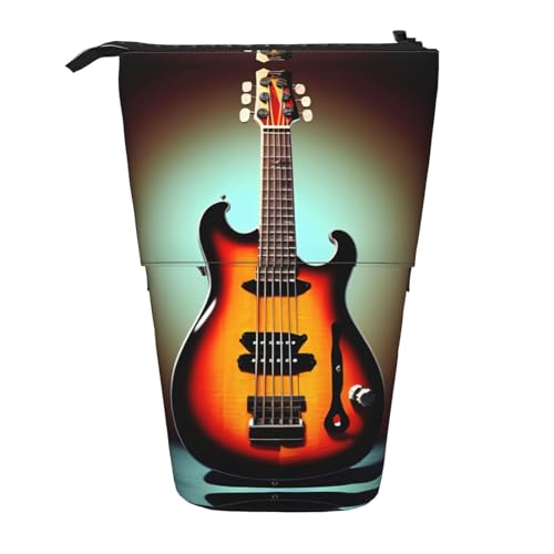 Strapazierfähig Bleistiftetui Gitarre Bass Musikinstrumente Federtasche Praktischem Mäppchen für Kinder Mädchen Schule von Generic