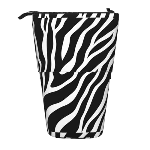 Strapazierfähig Bleistiftetui Zebra-Print Stifte-Organizer Stylisches Mäppchen für Erwachsener Studenten College von Generic