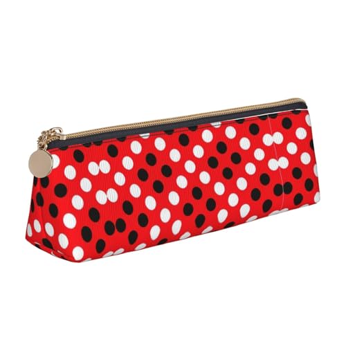Strapazierfähig Stifte-Organizer Rot Weiß Polka Dot Stiftetasche Tragbar Stifthalter für Kinder Erwachsene Büro von Generic