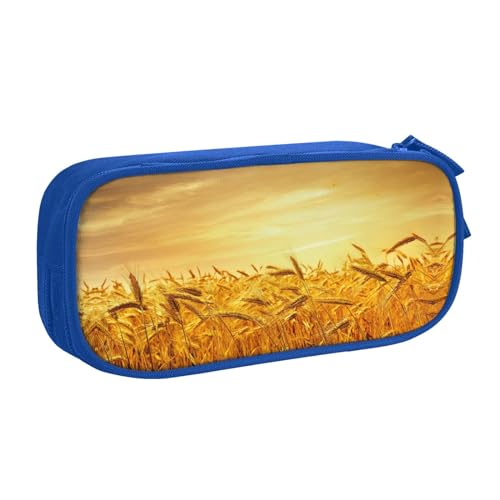 Strapazierfähig Stiftetasche Weizenfeld Druck Bleistift Tasche Praktischem Bleistift Beutel für Schule Mädchen Erwachsene von Generic
