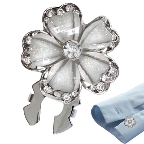 Strass-Knopfabdeckungen, Hemdknopfabdeckungen – Manschettenknöpfe mit Knopfabdeckungen, abnehmbare Verzierungen – Zubehör für formelle Veranstaltungen, modische Manschettenknöpfe von Generic