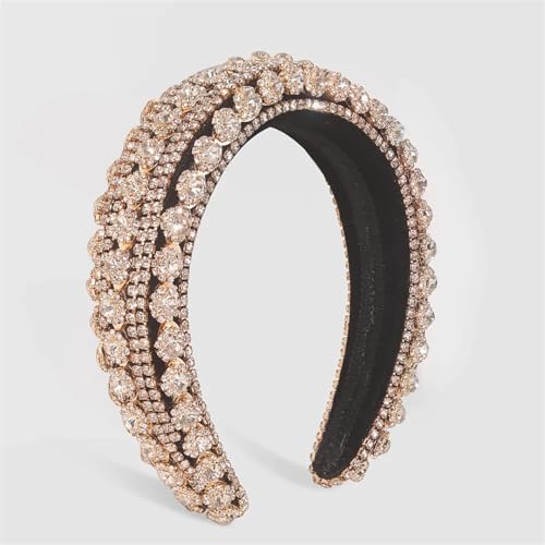 Strass-Kristall-Diamant-Stirnbänder für Damen, breite Krempe, Perlenhaarband, Haar-Accessoires Strass-Kristall-Diamant-Stirnbänder für Damen, breite Krempe, Perlenhaarband, Haar-Accessoires von Generic