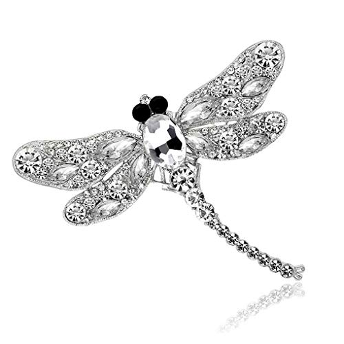 Strass Libelle Brosche Tier Brosche Frauen Kleid Schal Brosche Pins stilvoll und beliebt von Generic