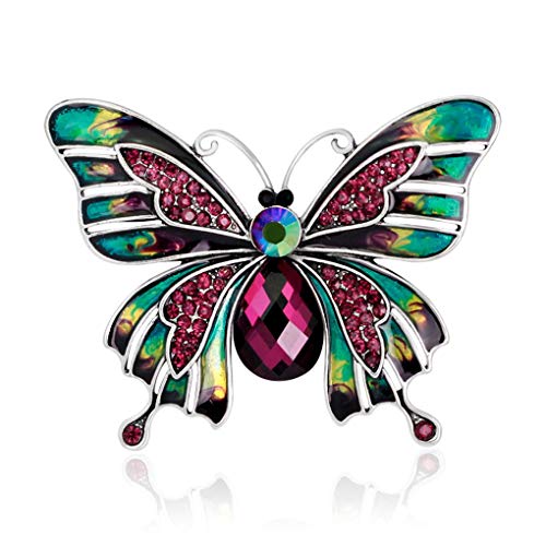 Strass Schmetterling Brosche Pin bunt Frauen Hochzeitskleid Brosche Pin Pin praktisch und praktisch von Generic