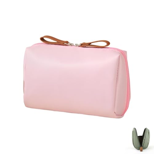 Strealinem Streamline Reise-Make-up-Tasche for Damen, große Kapazität, multifunktionale Make-up-Tasche in Volltonfarbe, kleine Make-up-Tasche mit Fächern, for die tägliche Aufbewahrung und Organisatio Strealinem Streamline Reise-Make-up-Tasche for Damen, große Kapazität, multifunktionale Make-up-Tasche in Volltonfarbe, kleine Make-up-Tasche mit Fächern, for die tägliche Aufbewahrung und Organisatio von Generic