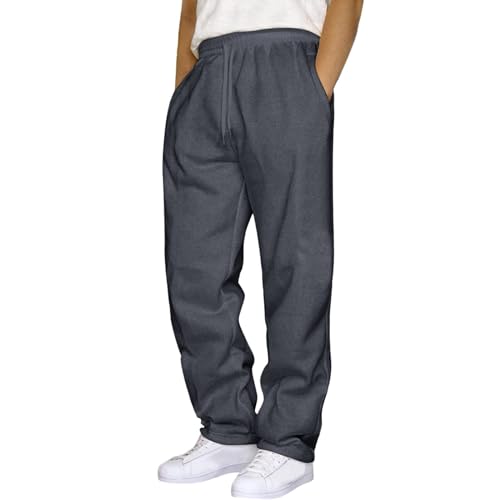 Stretch Jogginghose für Männer Baumwolle Sweathose Loose Fit Geradem Schnitt Freizeithose Sommer Outdoor Leicht Trainingshose Yogahose Jungen Jogginghose Relaxing Hose GY2 3XL von Generic