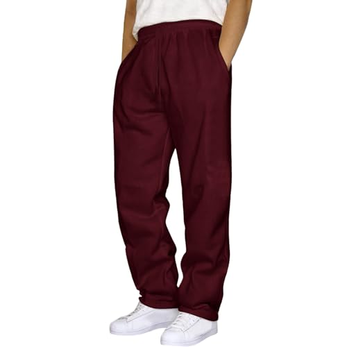 Stretch Jogginghose für Männer Baumwolle Sweathose Loose Fit Geradem Schnitt Freizeithose Sommer Outdoor Leicht Trainingshose Yogahose Jungen Jogginghose Relaxing Hose RD1 XL von Generic