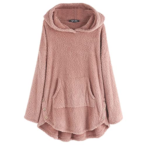 Strickjacke Damen, Übergangsjacke Parka Firebird Jacke Gesteppter Mantel Pelz Jacken Gefütterte Lederjacke Cardigan Mit Kapuze Kurzer Blazer Rose Softshell Wasserdicht Long (4-Rosa, L) von Generic