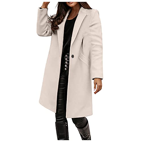 Strickkleid Damen, Jagdjacke Regenjacke Leicht Lidl Regenjacke Isabel Marant Mantel Jacken Herbst Winter Wollwalk Jacke Leichter SteppmäNtel Bikerjacke Lodenweste(Beige-4, L) von Generic