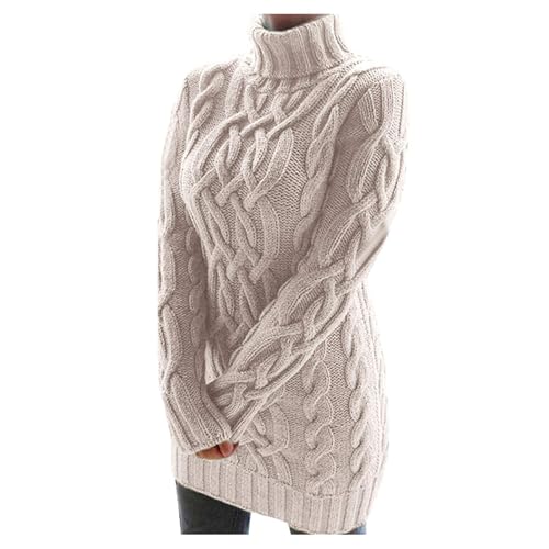 Strickkleid Damen Rollkragen Langer Pullover Winter Pulloverkleid Freizeitkleid Langarm Strick Kleider Minikleid strickkleid damen herbst Strickkleid Damen Rollkragen Langer Pullover Winter Pulloverkleid Freizeitkleid Langarm Strick Kleider Minikleid strickkleid damen herbst von Generic