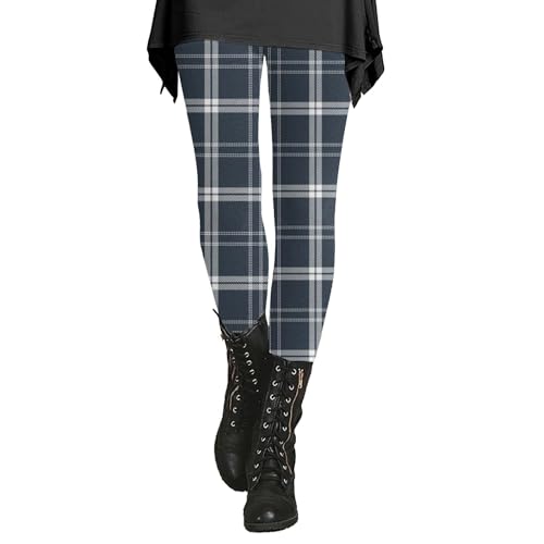 Strickstrumpfhose Damen Mit Muster - Weihnachts Leggings Damen Baumwolle - Thermohose Winter Yogahose Lang Bunt Thermostrumpfhose Blickdicht Thermohose Winter Gefüttert Thermo Leggings von Generic