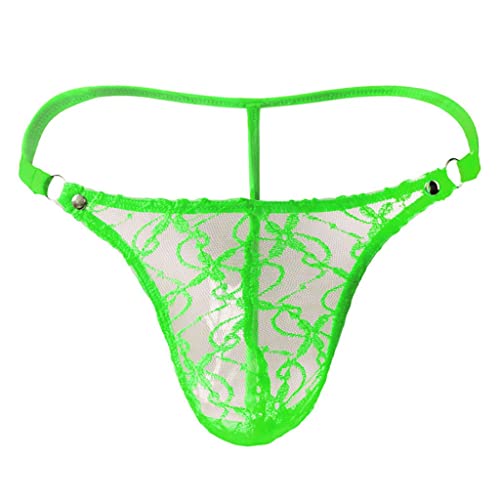 String Herren Netz Unterwäsche Mesh Unterwäsche Männer Tanga Durchsichtige Slips Transparente Sexy Gay Unterwäsche Bequeme Weiche Tangaslip Party Clubwear Grün XL String Herren Netz Unterwäsche Mesh Unterwäsche Männer Tanga Durchsichtige Slips Transparente Sexy Gay Unterwäsche Bequeme Weiche Tangaslip Party Clubwear Grün XL von Generic