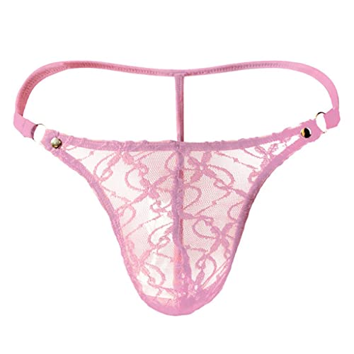 String Herren Netz Unterwäsche Mesh Unterwäsche Männer Tanga Durchsichtige Slips Transparente Sexy Gay Unterwäsche Bequeme Weiche Tangaslip Party Clubwear Rosa M String Herren Netz Unterwäsche Mesh Unterwäsche Männer Tanga Durchsichtige Slips Transparente Sexy Gay Unterwäsche Bequeme Weiche Tangaslip Party Clubwear Rosa M von Generic